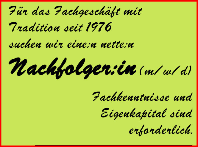 Laden Modellbahn Dyrk Lübke Nachfolge gesucht